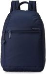 Hedgren VOGUE SMALL Backpack – Rear Zip Main Access, Padded Tablet Pocket, RFID-Blocking Security, Adjustable Straps & Water-Repellent Nylon - 5.86 L - Total Eclipse (Navy)
