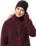 Jack Wolfskin Rib Beanie Hat, Black, Standard Size