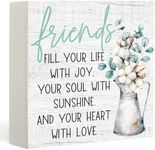 Friend Gifts for Women, Inspirational Quotes Gifts for Friends, Friends Fill Your Life With Joy Sign, Inspirational Friend Gifts, Friendship Sign, Friend Remembrance Gifts, Best Friend Gift-5