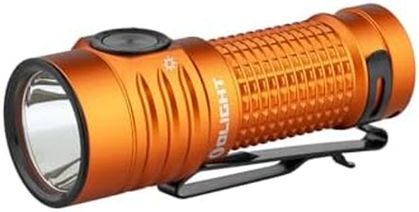 OLIGHT Batonturbo Long Range 1000 Lumen Torch Handheld EDC LED Flashlight Portable for Outdoor Camping,Hiking (Orange)