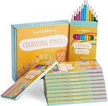 THE TWIDDLERS 10 Boxes of Colouring Pencils, 12 Pencils Per Box, 120 Total - 18cm Full Length Multipack Drawing Set - School Supplies, Party Favours, Artist Sketching Pencils for Kids & Adults