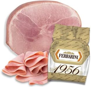 Ferrarini, Italian Cooked Ham, Premium Grade, Prosciutto Cotto, 8 lbs +/-, Product Weight varies per piece, Premium Italian Brand. Artisanal production process. Imported Prosciutto.