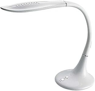 Genérico ZIONELED LAMPARA ESCRITORIO LED 10W BLANCO LEON CCT REGULABLE TACTIL, FLEXO DE ESCRITORIO LED PROFESIONAL PARA DESPACHO,ESTUDIO