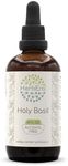 Holy Basil B120 Alcohol-Free Herbal Extract Tincture, Organic Holy Basil (Ocimum Tenuiflorum) Dried Herb (4 fl oz)