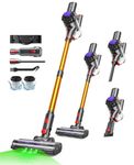 VACTechPro Cordless Vacuum Cleaner, 35KPa/45Mins Stick Vacuum, 6-in-1 Lightweight Powerful Handheld Vacuums with Detachable Battery, Anti-Tangled Upright Vacuum for Pet Hair Carpet Home Stair Car