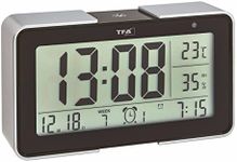 TFA 60.2540 Melody Radio Alarm Clock with Various Alarm Sounds (Black)