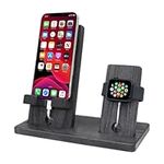 Wood Docking Station with Phone Sta