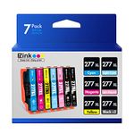 E-Z Ink Remanufactured Ink Cartridge Replacement for Epson 277XL 277 T277XL to use with XP-960 XP-850 XP-860 XP-950 Printer (2 Black 1 Cyan 1 Magenta 1 Yellow 1 Light Cyan 1 Light Magenta) 7 Pack