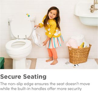 Munchkin Potty Training Seat – White Toddler Toilet Trainer