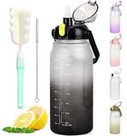 GXCROR Water Bottle 2L with Straw, 100% Leakproof Water Bottle, BPA Free Water bottle,Anti Rupture Drinking bottle for Daily use, Fitness and Outdoor Activities