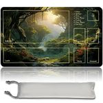 Board Game MTG Playmat + Free Waterproof Bag, Stitched Edges, Smooth Rubber Surface, MTG PlayMat with Zones (An Original Angel of Flight Alabaster Playmat) (MTG (15))