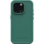 OtterBox iPhone 15 Pro (Only) FRĒ Series Waterproof Case with MagSafe (Designed by LifeProof) - Pine (Green), Waterproof, 60% Recycled Plastic, Sleek and Stylish