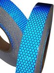 Direct Products Hi Viz High Intensity Reflective Tape Blue 25mm X 2.5m Weatherproof Strong