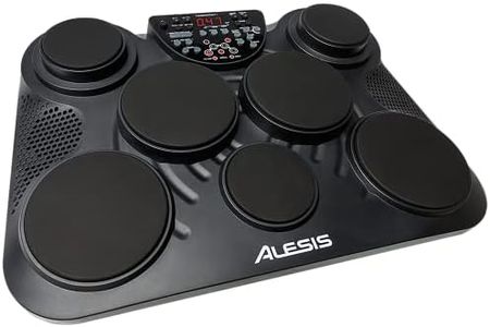 Alesis Compact Kit 7 | 7-Pad Electronic Table-top Drum Kit with Velocity-Sensitive Drum Pads, USB-MIDI Output and Drum Sticks Included