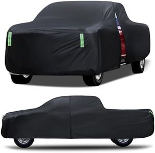 Car Cover Waterproof All Weather，Full Outdoor Pickup Truck Cover Rain UV Protection, Size T4 Universal Fit for Ford F150 Chevy Silverado Dodge Ram 1500. (Fit Truck Length 243 to 250 inch)