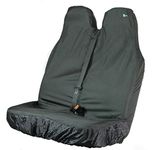 Town and Country Covers Stretch Double Passenger Front Seat Cover - Black,Large