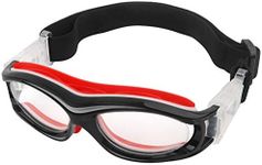 Basketball Sport Glasses with Elastic Wrap Strap Kids Soccer Eyewear Goggles (Red-Kids)