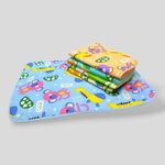 an AIR Water Proof and Reusable Cotton Mat/Bed Protector/Absorbent Dry Sheets/Baby Dry Sheet with Ultra absorbance Nappy Changing Plastic Mat (5)