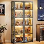 idhhco Curio Display Cabinet, 5 Tie