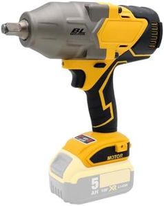 FSYAO 1100 ft-lbs(1500Nm) maximum torque, 20V 1/2 inch cordless impact wrench-brushless, 4-speed adjustment, automatic start and stop.(Host only/Without battery).