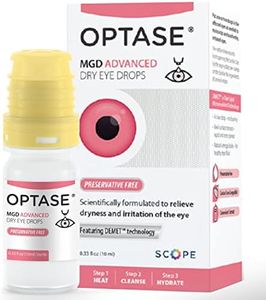 OPTASE MGD Advanced Dry Eye Drops - Preservative Free Eye Drops for Dry Eyes and MGD - Lipid-Based Artificial Tears - Demet Technology, Multidose Bottle, Contact Lens Safe - .33 fl oz, 300 Drops