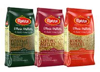 Manna Millets 1.5Kg Combo Pack of 3, Unpolished Millets, Siridhanya,Certified Low GI, Foxtail 500g, Kodo 500g, Little 500g. Natural Grains