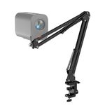 NearStream Mic Boom Arm, Webcam Stand with Heavy Duty Desk Clamp, Microphone Arm Desk Mount for Podcast Streaming Gaming, Adjustable Suspension Boom Scissor Arm Stand with 1/4" Screw for VM33, AM10X