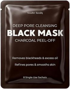 Korean Blackhead Remover Peel Off Mask – Activated Charcoal Face Mask for Women & Men – Black Head Remover for Face & Nose, Pore Cleaner, Facial Masks Skincare Alternative to Nose Strips & Mud