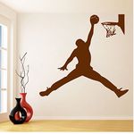 Decor Villa Let's Basketball Wall Sticker & Decal (PVC Vinyl,Size -58 cm x 50 cm)