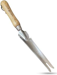 Garden Guru Hand Weeder Trowel with Ergonomic Handle – Stainless Steel Weeding & Digging Knife – Rust Resistant - Perfect for Weeding, Transplanting, Digging, Pruning, Cutting