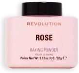 Revolution Beauty, Loose Baking Powder, Makeup Setting Powder, Long Lasting Coverage, Mattifies & Reduces Shine, Rose, 1.13 Oz