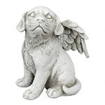 Design Toscano LY7154052 Loving Friend, Memorial Pet Dog Statue: Medium Antique Stone