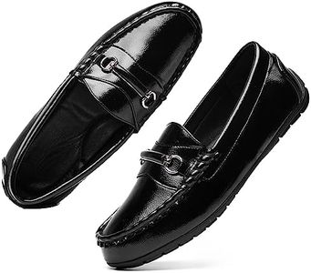 VERDASCO Womens Loafers Slip-On Flat Shoes Moccasin Penny Loafers for Women Casual Office Work Shoes Ladies Comfort Driving Walking Shoes, Napa Leather-black, 7