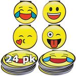 Emoji Note Pads, Emoji Cute Memo Pads, Emoji Party Favors, Emoji Birthday, Fun Stationary Pad, 24 Smile Notepads for Classroom Prizes, Prize Box, Goodie Bag Stuffers, Favors, Teacher Rewards