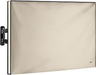 Outdoor TV Cover 52"-55" inch - Universal Weatherproof Protector for Flat Screen TVs - Fits most TV Mounts and Stands - Beige