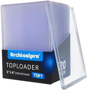 ARCHIVALPRO 75PT Toploader Card Sleeves 20 pcs 3"x4" Ultro Clear Cards Holder Top Loaders for Cards for Trading Cards(20PK,75PT)