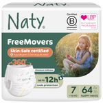Naty FreeMovers Nappy Pants, Size 7,(16+ kg), 64 Count