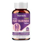 Voxveda's Fat Burner for Men & Women | Herbal Fat Burner Tablets 1500 mg (60 Tablets) | Helps Weight Loss Support with Herbal Extracts - 10X Formula | Helps Burn Fats