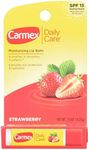 Carmex Lip Balm Stick, Strawberry, 3 Count