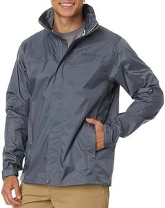 MARMOT Men's PreCip Eco Jacket - Breathable, Recycled & Waterproof, Steel Onyx, Large