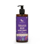 HUFT Natural Tick & Flea Repellent Shampoo for Dogs | Anti-Tick Formula | Relieves Itching, Soothes Skin & Keeps Coat Healthy | Safe for All Breeds - 500 ml | Pack of 2