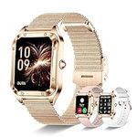 Iaret Smart Watch for Women (Call Receive Dial), Smart Watches for Android iOS Phones Smartwatch with AI Voice Control Heart Rate Sleep Monitor Pedometer Waterproof Activity Tracker