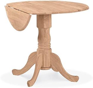 International Concepts T-36DP 36-Inch Dual Drop Leaf Table,