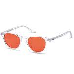 Ra Optics Clyde Frame with Sunset Lenses - Premium, Science-Based Blue Light Glasses for Sleep - Block Sleep-Disrupting Blue Light from TV’s, Phones, Computers - Proven to Increase Sleep Quality