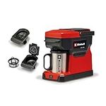 Einhell Power X-Change 18V Cordless Coffee Maker - Battery Powered Portable Machine for Filtered Coffee and Pods, Including Coffee Cup with Lid - TE-CF 18 Li Solo (Battery Not Included)