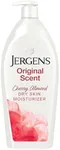 Jergens Original Scent Dry Skin Lotion, Body and Hand Moisturizer for Long Lasting Skin Hydration, with HYDRALUCENCE blend and Cherry Almond Essence, 32 Ounce