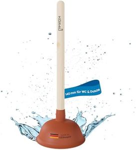 kör4u Déboucheur à Ventouse pour Les canalisations de Salle de Bain, Cuisine, Douche et Toilettes – Haute qualité, Fonctionnel, Pratique 140 mm conviennent Parfaitement pour Les Toilettes