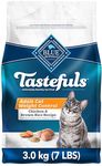 Blue Buffalo Weight Control Natural Adult Dry Cat Food, Chicken And Brown Rice 3.1kg bag