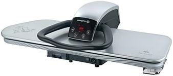 Professional 101HD-S Heavy Duty Silver 2,600watt Steam Ironing Press 101cm (+ FREE Iron, Anti-Scale Water Filter, Extra Cover & Foam Underfelt)