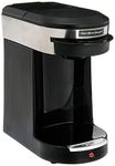 Hamilton Beach SMALL APPLIANCES 1030390 Stainless Steel/Black Beach Single Cup Hospitality Coffeemaker with 3-Minute Brew Time